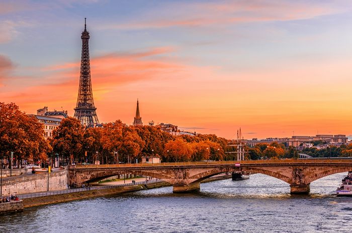Ilustrasi kota Paris yang akan menjadi tuan rumah Olympic Paris 2024.