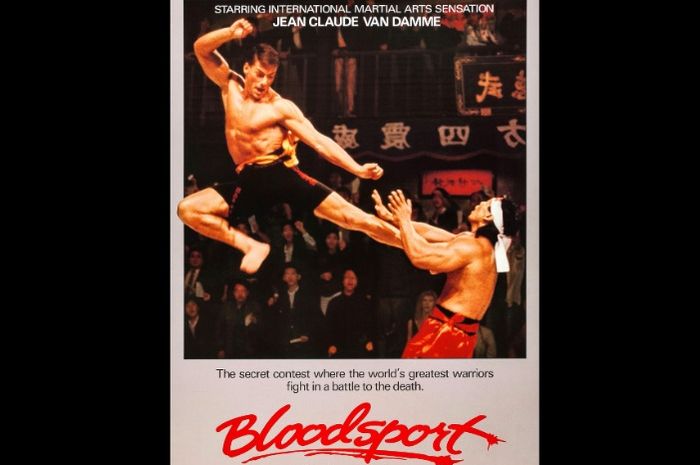 Poster film Bloodsport yang menginspirasi UFC dan bela diri campuran.