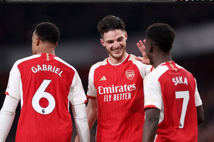 Arsenal meraih kemenangan atas Newcastle United dalam matchweek 26 Liga Inggris 2023-2024 di Stadion Emirates, Sabtu (24/2/2024).