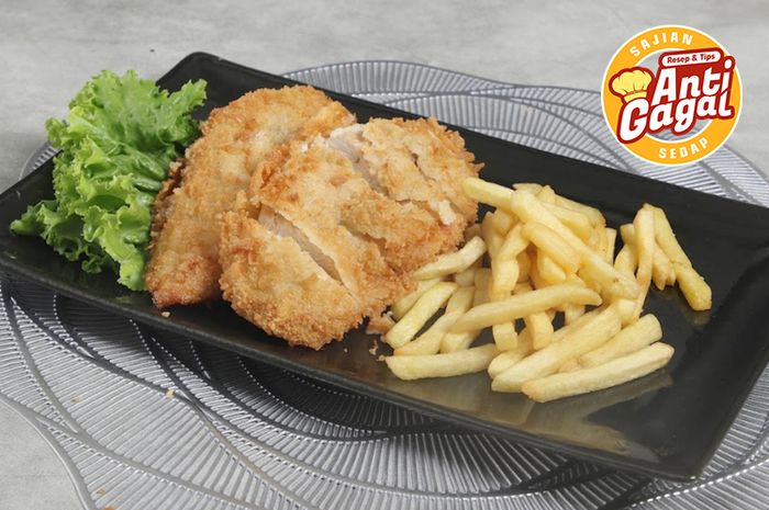 Hidangan ayam katsu sederhana untuk bekal makan siang enak