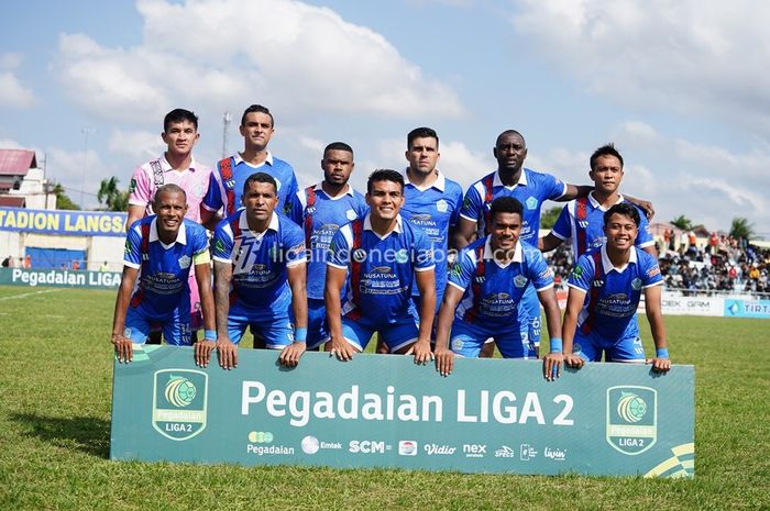 Skuad PSBS Biak dalam mengarungi Liga 2 2023-2024.