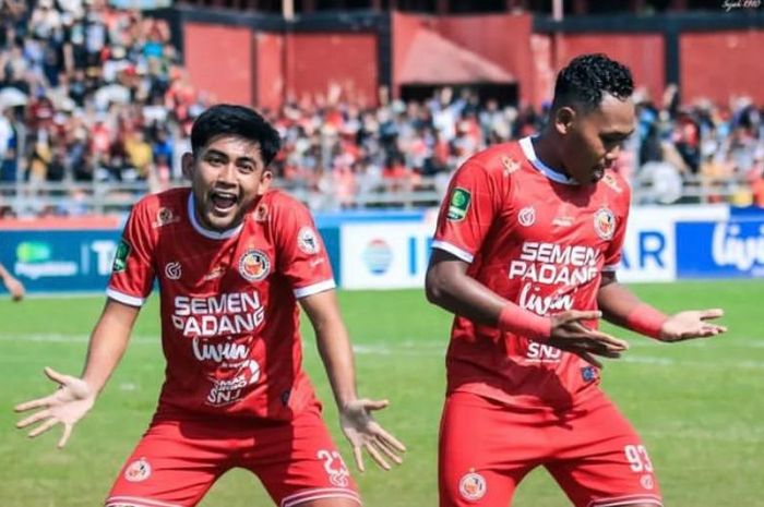 Semen Padang vs Malut United pada laga semifinal leg II Liga 2 2023/2024 di Stadion H. Agus Salim, Padang, Sumatra Barat, Kamis (29/2/2024