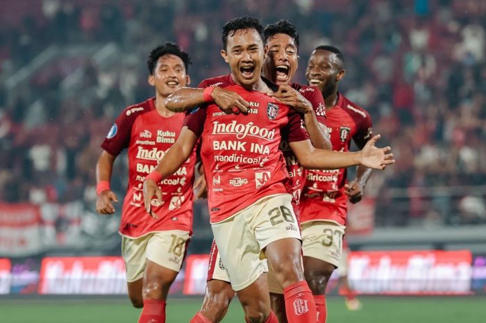 Gelandang berusia 21 tahun, Gede Sunu mencetak gol debutnya untuk Bali United saat menang 3-2 atas Persis Solo, Kamis (29/2/2024).