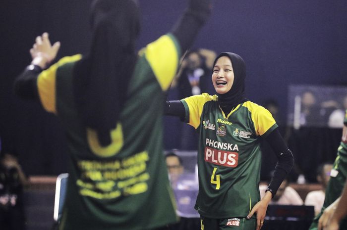 Petrokimia Volleyball Academy menjadi juara Seri Magetan sekaligus lolos ke final four turnamen bola voli Nusantara Cup 2024 persembahan MOJI.