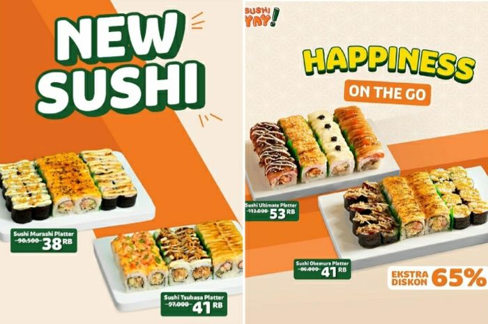 Serbu Promo Sushi Yay! Ada Paket Menu Baru 24 Sushi Cuma Rp 30 Ribuan ...