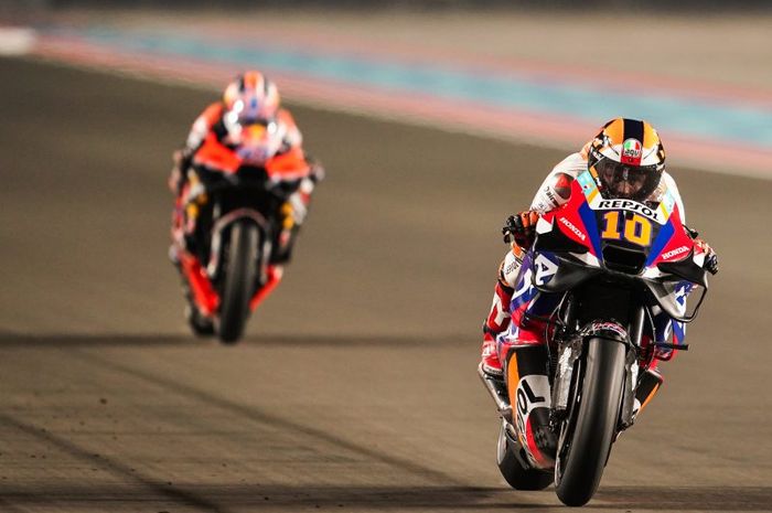 Pembalap Repsol Honda, Luca Marini, dan pembalap Red Bull KTM, Jack Miller, menjadi dua pembalap yang finis paling belakang pada MotoGP Qatar 2024.