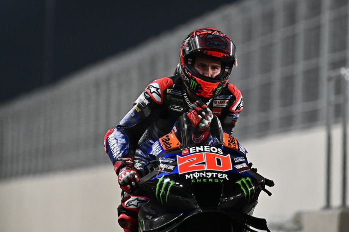 Pembalap Monster Energy Yamaha, Fabio Quartararo menderita sepanjang balapan MotoGP Qatar 2024 di Sirkuit Lusail, Senin (11/3/2024) dini hari WIB.