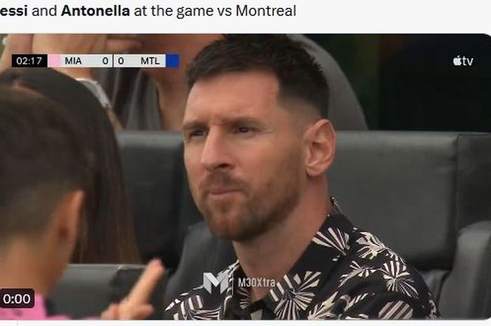 Lionel Messi absen saat Inter Miami kalah dari Montreal di MLS 2024.