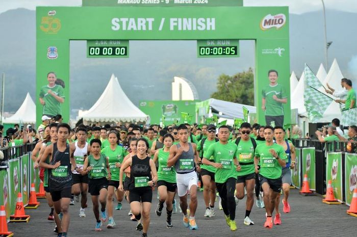 Milo Activ Indonesia Race 2024 di 12 kota di Tanah Air di Manado sebagai kota ketiga, Sabtu (9/3/2024).