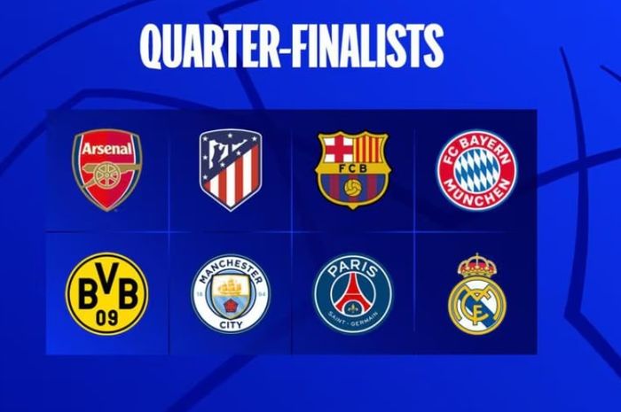 Klub peserta perempat final Liga Champions 2023-2024.