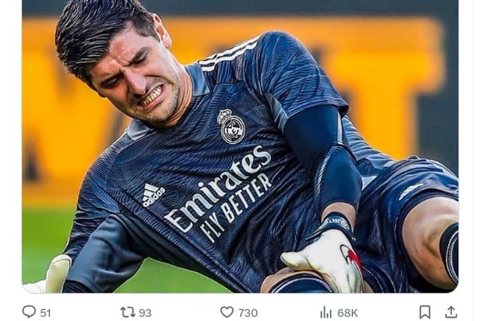 Kiper Real Madrid, Thibaut Courtois, harus menunda aksinya kembali lantaran mengalami cedera lutut baru yang bisa mengakibatkan musimnya berakhir.