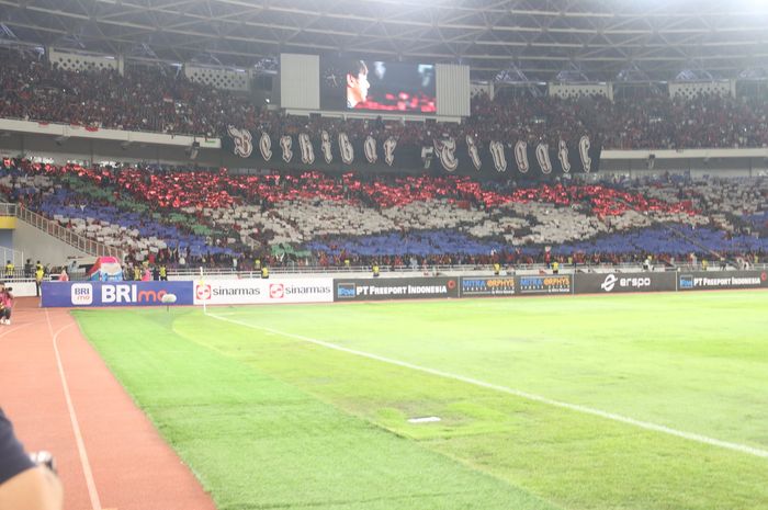 Salah satu kelompok suporter timnas Indonesia, La Grande Indonesia memberi pernyataan terkait anggapan koreo bendera Belanda di laga timnas Indonesia Vs Vietnam, Kamis (21/3/2024).