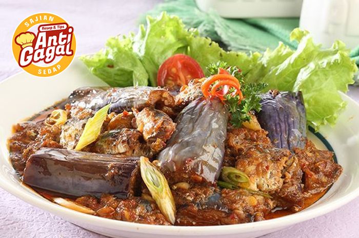 Hidangan terung tumis sarden