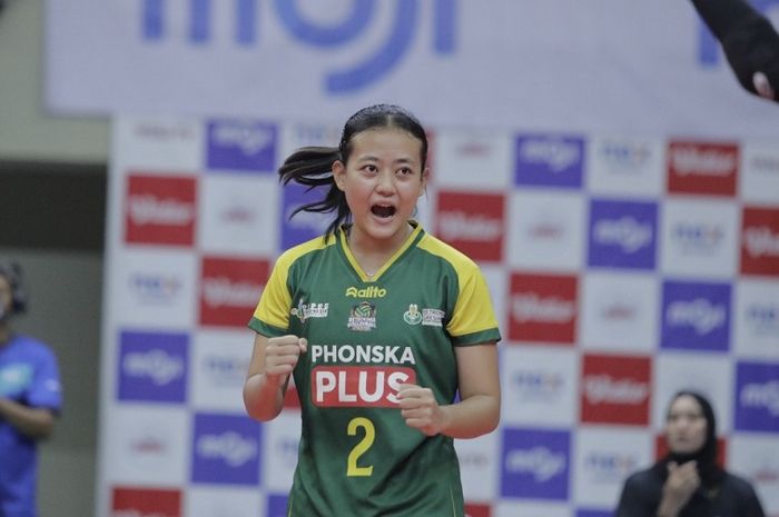 Petrokimia Volleyball Academy, tampil di Grand Final turnamen bola voli persembahan Moji, Nusantara Cup 2024, Sabtu (23/3/2024) di GOR UNY Yogyakarta.