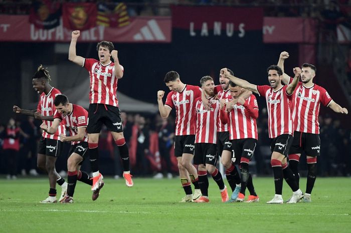 Athletic Bilbao keluar sebagai juara Copa del Rey 2023-2024 setelah memenangkan laga kontra Real Mallorca via adu penalti dengan 4-2.