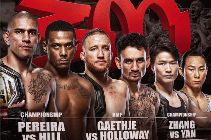 UFC 300 pada 13 April 2024 di Las Vegas bakal menampilkan banyak petarung top yang berstatus juara atau mantan juara. 