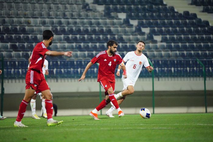 Suasana laga uji coba antara timnas U-23 Indonesia vs UEA U-23 di The Sevens Stadium, Dubai, Uni Emirate Arab, Selasa (9/3/2024) dini hari