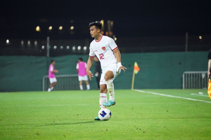 Suasana laga uji coba antara timnas U-23 Indonesia vs UEA U-23 di The Sevens Stadium, Dubai, Uni Emirate Arab, Selasa (9/3/2024) dini hari