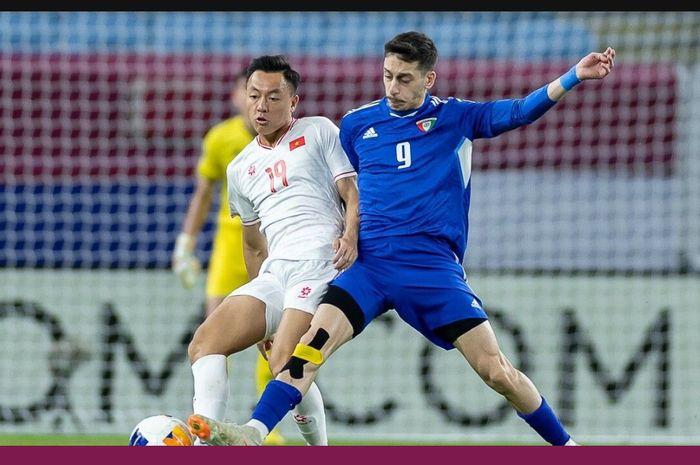 Suasana pertandingan Vietnam vs Kuwait pada matchday pertama Grup D Piala Asia U-23 2024 di Stadion Al Janoub, Qatar, Rabu (17/4/2024).