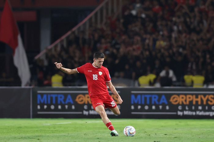 Justin Hubner saat memperkuat timnas Indonesia lawan Vietnam di Kualifikasi Piala Dunia 2026.