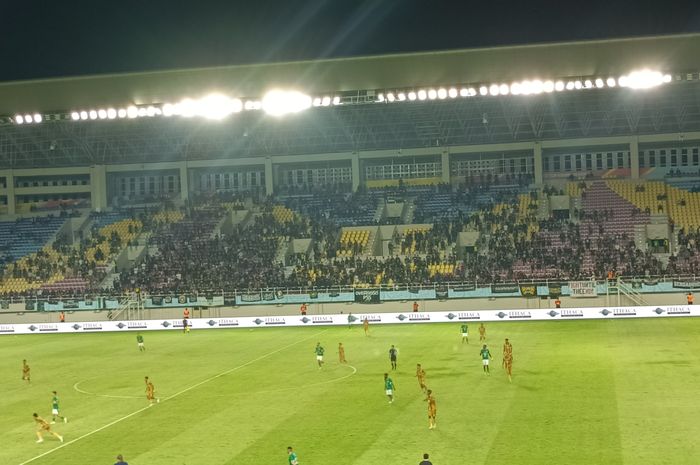 PSS Sleman Vs Dewa United di Stadion Manahan, Solo, Sabtu (21/4/2024).