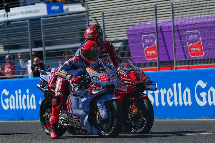 Hasil Tes MotoGP Jerez 2024 - Marc Marquez Dikalahkan Tumbal Sendiri Sampai Tengah Hari