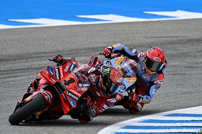 ‘Kaki Marc Marquez Terpotong’ pada MotoGP Spanyol 2024, Francesco Bagnaia Bikin Kagum Bos Ducati