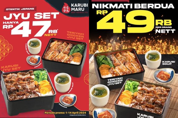Makan Siang Hemat, Promo Karubi Maru Yakiniku dan Teriyaki Rp 49 Ribu