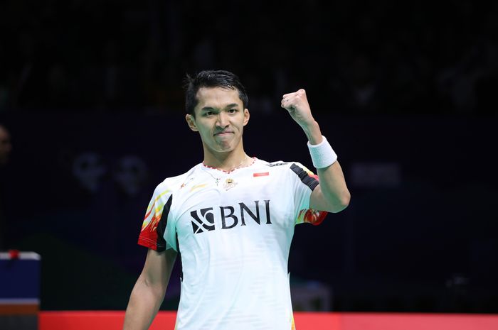 Pebulu tangkis tunggal putra Indonesia, Jonatan Christie,  memberikan perlawanan terbaik di final Thomas Cup 2024