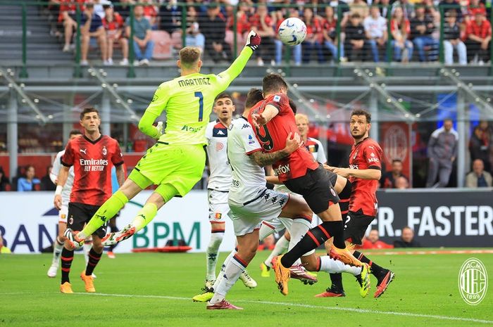 AC Milan melawan Genoa pada giornata ke-35 Liga Italia 2923-2024 di Stadion San Siro, Minggu (5/5/2024).