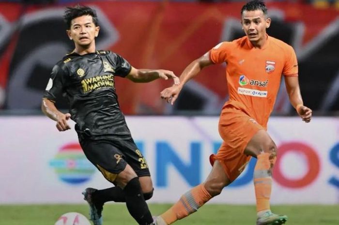 Borneo FC vs Madura United pada semifinal leg II championship series Liga 1 2023/2024 di Stadion Batakan.