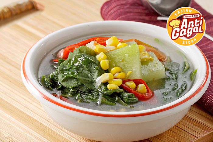 Hidangan sayur bening labu