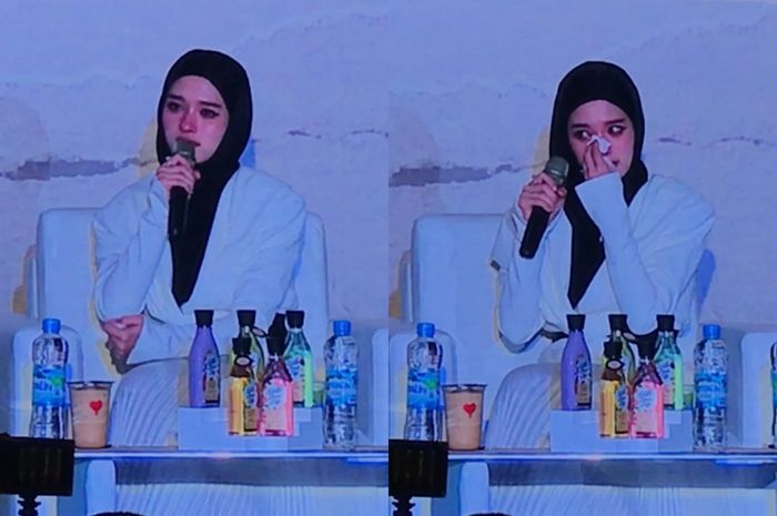 Inara Rusli menghadiri acara Hari Menjadi Manusia, di Kuningan City, Jakarta Selatan, Sabtu (27/7/2024).