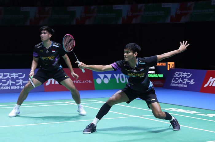 Pasangan ganda putra Indonesia, Muhammad Shohibul Fikri/Daniel Marthin lolos ke semifinal Japan Open 2024.