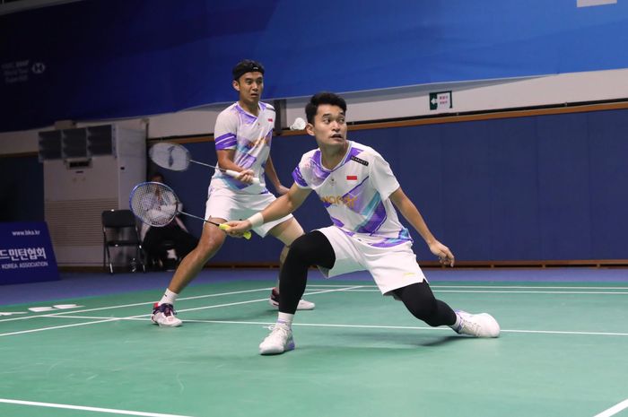 Ganda putra Indonesia, Leo Rolly Carnando/Bagas Maulana juarai Korea Open 2024 suai membekuk Juara Dunia 2023, Kang Min-hyuk/Seo Seung-jae.