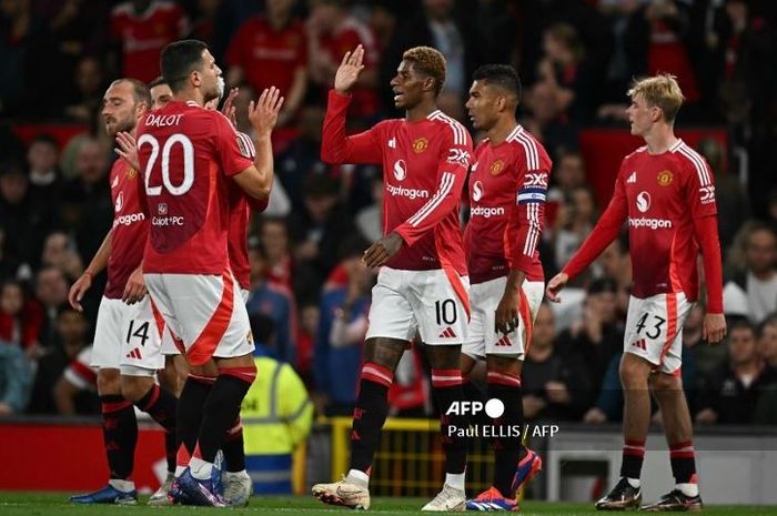 Manchester United menang 7-0 saat menjamu Barnsley di Stadion Old Trafoord dalam pertandingan Piala Liga Inggris, Rabu (18/9/2024) dini hari WIB.