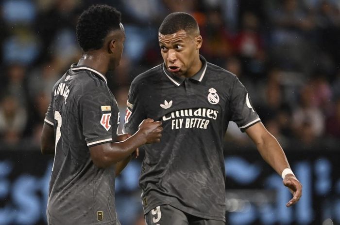 Kylian Mbappe dan Vinicius Junior menjadi aktor kemenangan Real Madrid atas Celta Vigo pada lanjutan Liga Spanyol 2024-2025.