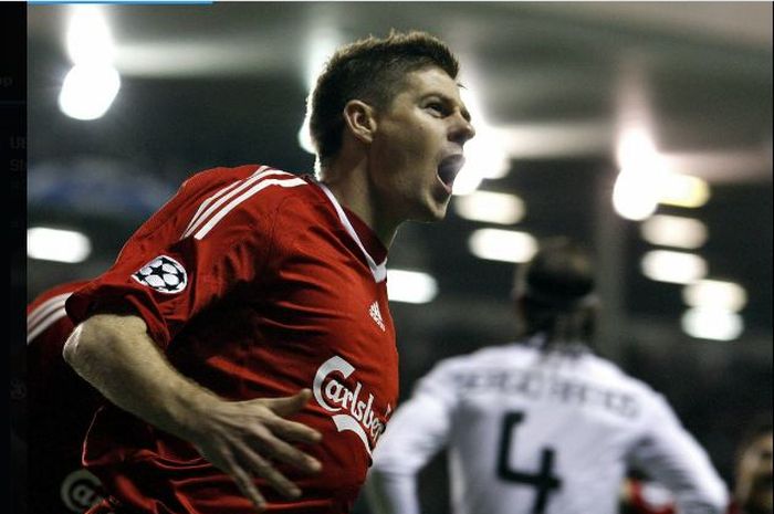 Steven Gerrard menjadi bintang utama Liverpool saat terakhir kali mengalahkan Real Madrid.