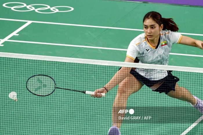 Pebulu tangkis tunggal putri Myanmar, Thet Htar Thuzar memetik kemenangan pada babak 32 besar Syed Modi International 2024.