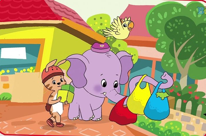 [VIDEO] Dongeng Anak Indonesia Bona Gajah Kecil Bruno Nakal Film