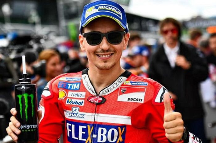 Pebalap tim Ducati, Jorge Lorenzo, saat MotoGP Austria, Minggu (13/8/2017).