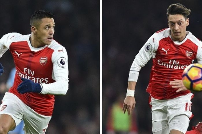 Dua pemain Arsenal, Alexis Sanchez dan Mesut Oezil, berpotensi hengkang jika Arsenal gagal menyudahi Premier League 2016-2017 di urutan empat besar. 