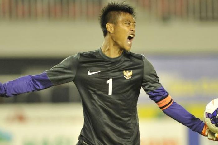  Kiper Timnas Indonesia, Kurnia Meiga Hermansyah.  