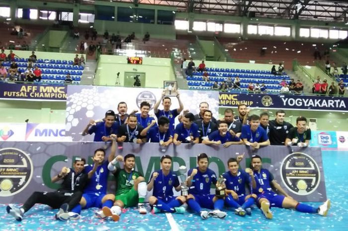 Timnas futsal Thailand juara Piala AFF Futsal 2018.