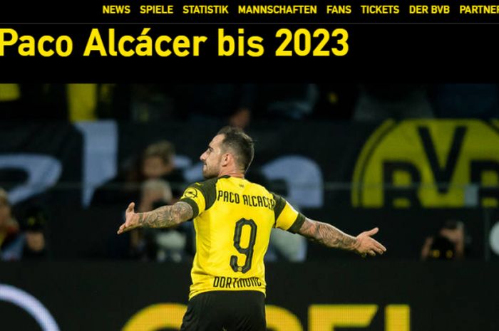 Penyerang Borussia Dortmund, Paco Alcacer, resmi dikontrak secara permanen hingga 2023.