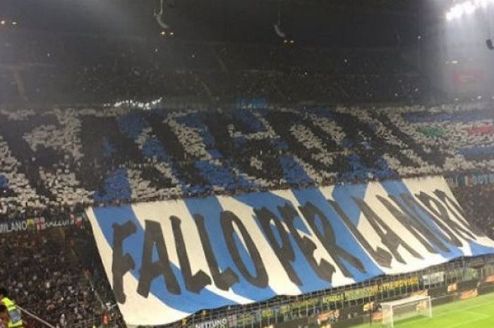 Koreografi Ultras Inter Milan di Curva Nord 69