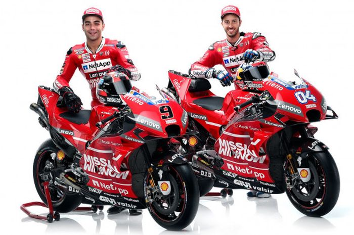 Tampilan baru tim Ducati untuk kejuaraan MotoGP 2019.
