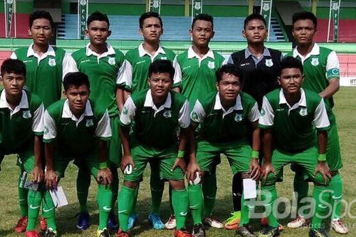 Skuat PSMS U17, wakil Sumatra Utara di babak nasional.