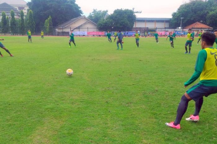 Pemusatan Latihan Timnas Indonesia U-19 di Yogyakarta, Selasa (8/8/2017)
