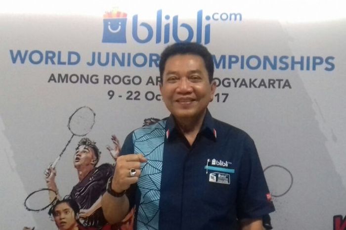 Ketua penyelenggara Kejuaraan Dunia Bulu Tangkis Junior 2017, Achmad Budiharto.